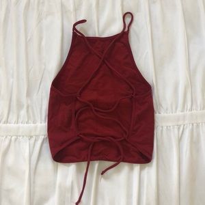 Free People cross-back Top
